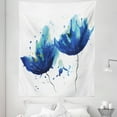 thumbnail image 1 of Blue Tapestry, Watercolor Style Effect Floral Design Abstract Art Cornflower Illustration, Fabric Wall Hanging Decor for Bedroom Living Room Dorm, 5 Sizes, Pale Blue and Blue, by Ambesonne, 1 of 1