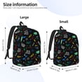 thumbnail image 3 of Lsque Gamepads Pattern Canvas Daypack, Durable Backpack, High-quality Versatile Backpack,Vintage Compact Backpack-Small, 3 of 6