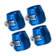 thumbnail image 5 of Abrazaderas de manguera profesionales de 4 piezas con banda de tornillo, accesorios para automóviles Azul AN6, 5 of 9