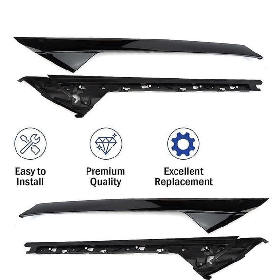 Set Outer & Inner Windshield Trim Moldings For 2011-2019 Ford Explorer US STOCK
