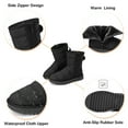 thumbnail image 3 of Snow Boots for Women, Warm Boots Waterproof Short Winter Boots Side Zipper Anti Slip Boots Ankle Snow Bootie Comfort Shoes, 3 of 9