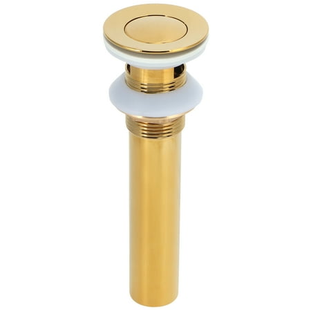 

Loewten Gold Sink Drain without Overflow Anti Clog Bathroom Faucet Wash Basin Drain Stopper Bathroom Sink Drain Drain Filter