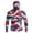 Wine, variant on Men's Patriotic American Flag Fishing Hoodie with Built-in Face Mask and Thumbhole Cuffs Featuring UPF 50  Sun Protection Long Sleeve Shirt for 4th of July Memorial Day Blue L