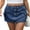 Dark Blue, variant on Michellecmm Women's Denim Bodycon Short Skirts Solid Color Multi-Pockets Summer Package Hip Mini Skirts