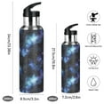 thumbnail image 2 of Yayeee 20oz Insulated Water Bottle Double Wall Stainless Steel with Flip Straw Lid, Watercolor Galaxy, 2 of 7