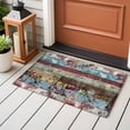 thumbnail image 4 of 2x3 Ft Entryway Area Rug, Vintage Spring Floral Kitchen Rug Runner Washable Floor Mat, Farmhouse Ethnic Flowers Non Slip Indoor Door Mat Throw Carpet for Bathroom Living Room Bedroom, 4 of 8