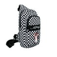 thumbnail image 2 of Ed Hardy Unisex Nylon Geisha on Checkerboard Sling Messenger Bag with Adjustable Strap, 2 of 6