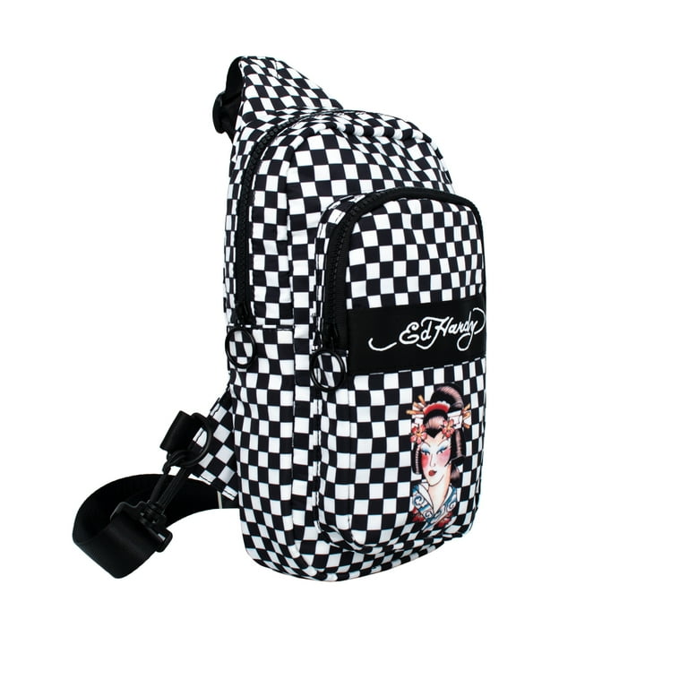 Ed Hardy Nylon Geisha Sling Messenger Bag - Walmart.com