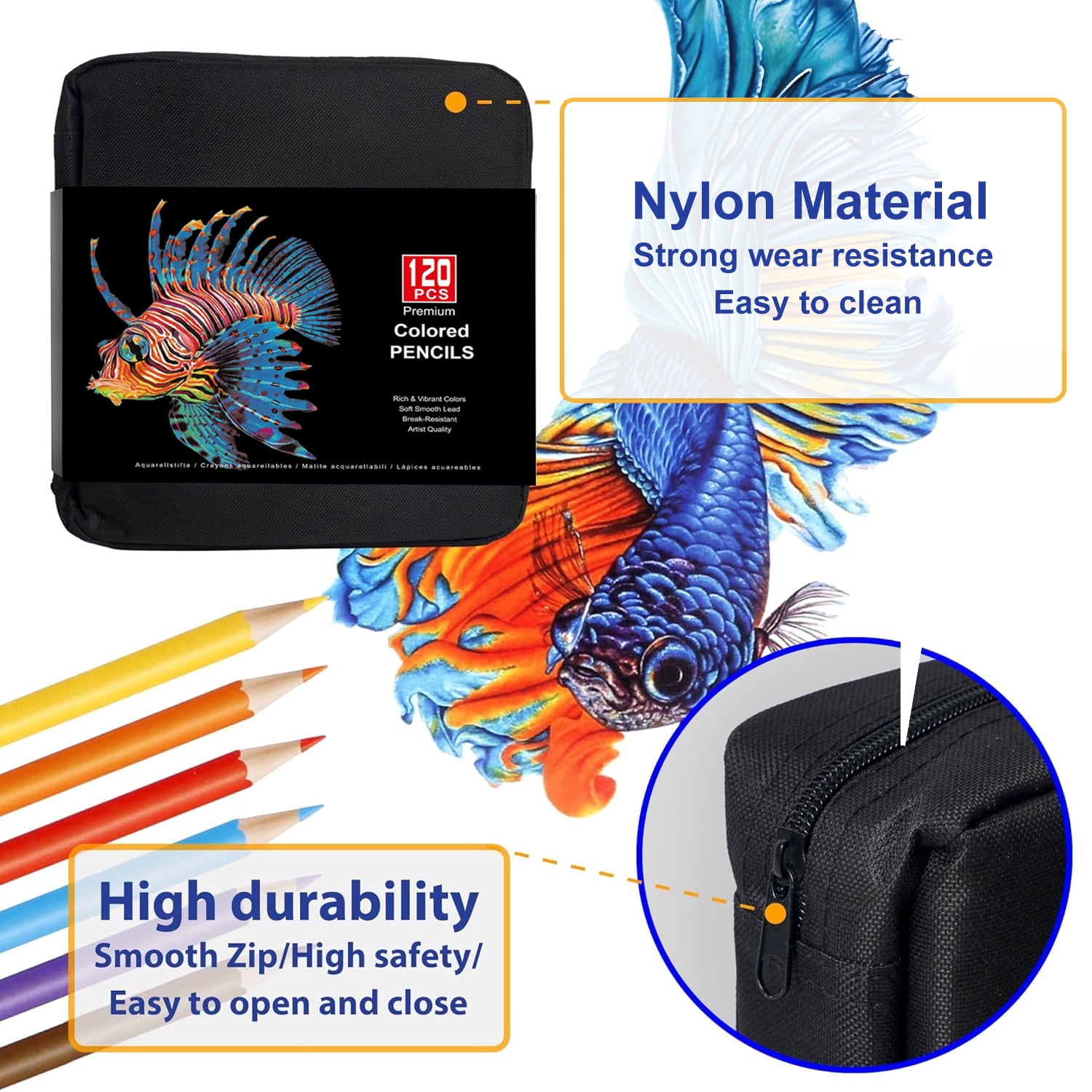 120 Colored Pencils Set, Professional Art Supplies for Adults Coloring Books with Sketchbook,Oil-Based for Drawing, Sketching, Blending, Shading