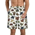 thumbnail image 2 of Uemuo Various Turtle Pattern Men's Swim Trunks Hawaiian Beach Bathing Suit Swimsuits Beach Quick-Dry Shorts with Pockets-Medium, 2 of 9