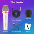 thumbnail image 6 of TONOR RGB Dynamic Karaoke Microphone for Singing with 5M XLR Cable, XLR Handheld Wired Microfono, Compatible with Karaoke Machine/Speaker/Amp/Mixer for Karaoke Singing, Speech, and Outdoor Activity, 6 of 9