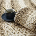 thumbnail image 6 of FairOnly Small Area Rug 2' x 4' Modern Floor Cover Braided Print Door Mat Washable Rug for Bedroom Nursery Kitchen, Beige, 6 of 7