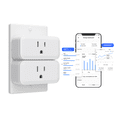 thumbnail image 1 of SONOFF S40 TPB WiFi Smart Plug 15A 1800W 2 Pack Energy Consumption Monitoring Outlet Socket Timer Works with Amazon Alexa and Google Home and eWeLink APP, 1 of 13