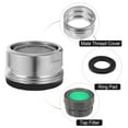 thumbnail image 1 of Becaristey 4x Silver Water Saving Faucet Tap Aerator Easy Installation Efficient Filtration Environmental 銆?0mm銆?1Set, 1 of 6