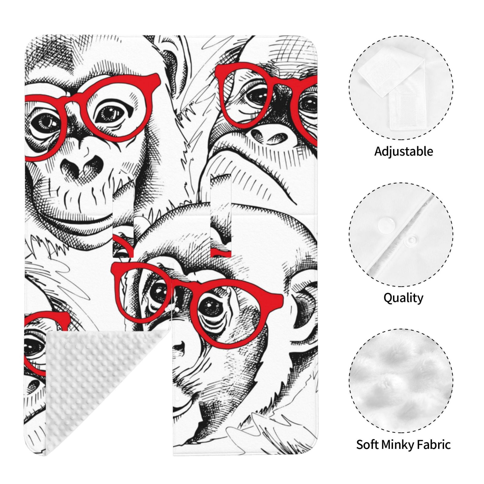 Car Seat Cover Baby - Monkey Breathable Infant Car Seat Cover for Baby Carseat, Lightweight Comfort Baby Essentials Must Haves Newborn Stuff for Girl Boy