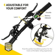 Swagtron Swagcycle EB5 Pro Plus Lightweight Aluminum Folding Electric Bike with Pedals