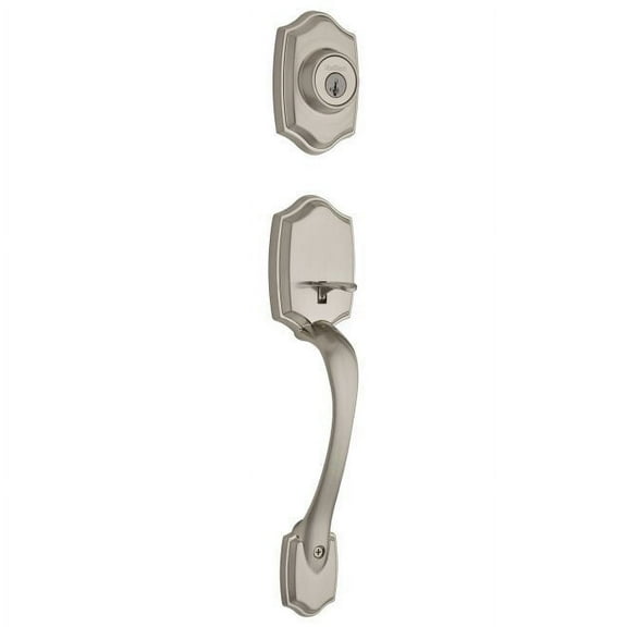 Kwikset 687BWLIP-15S Belleview Handleset in Satin Nickel
