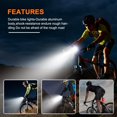 thumbnail image 3 of Luces de bicicleta recargables con USB Sailing impermeables faros delanteros y traseros accesorios de bicicleta, 3 of 5