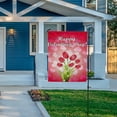thumbnail image 7 of SKYSONIC Garden Flag Tulips Bouquet Valentine's Day Garden House Sports Flags 12x18 in Polyester Decorative Flags for Home Garden Flowerpot, 7 of 7