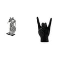 thumbnail image 1 of Figura de escritorio,Estatua de caballero,estatuilla,escultura,artesanía,decoración de escritorio,Estatua del gesto de la roca,Estatuas y figuras de dedos con gestos de música, 1 of 8