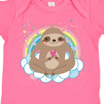 thumbnail image 4 of Inktastic Sloth Yoga Rainbow Girls Baby Bodysuit, 4 of 5