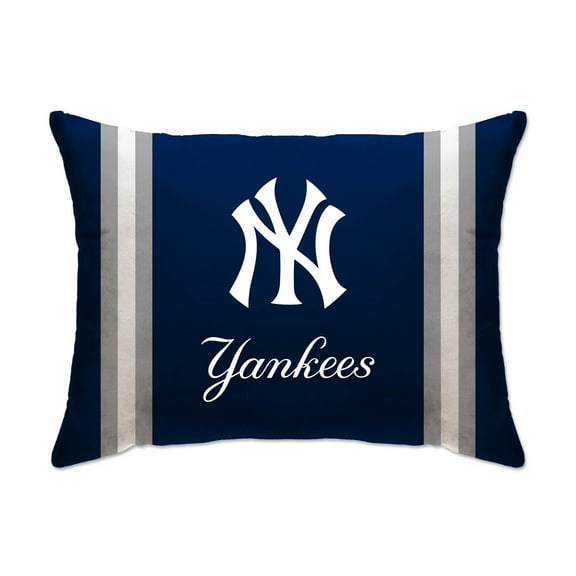 New York Yankees 20" x 26" Standard Stripe Logo Micro Plush Bed Pillow Cover