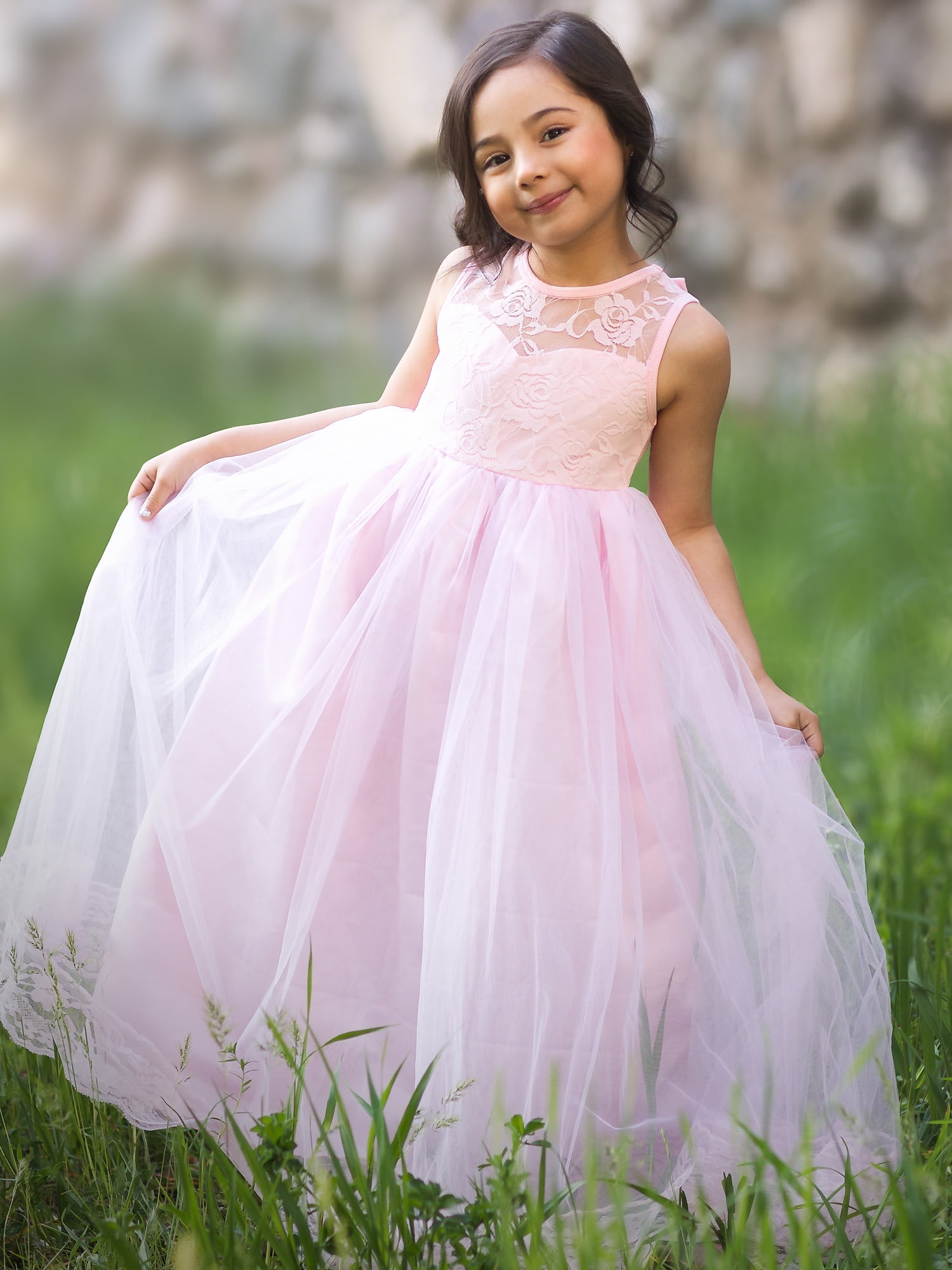 light pink little girl dress