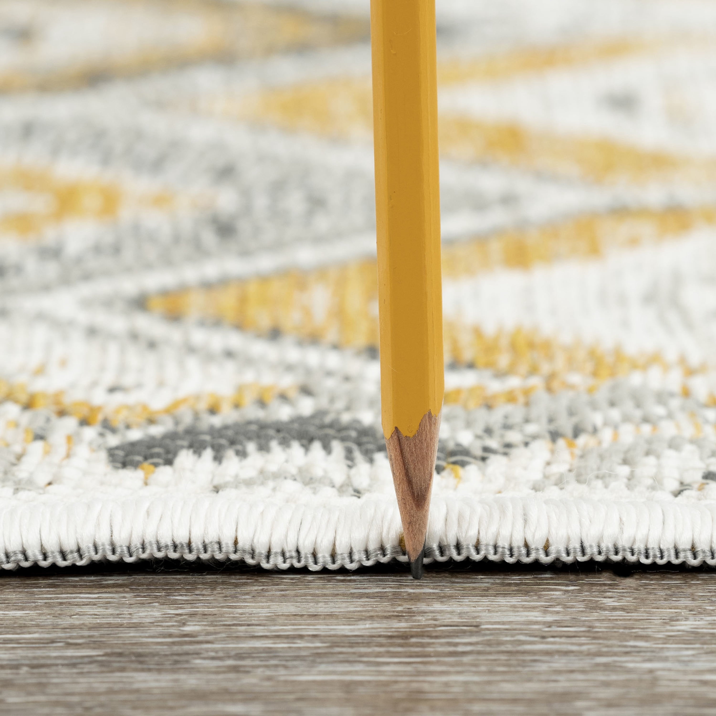 Bliss Rugs Geometric Indoor Outdoor Rug Low-Profile Reversible Floor Mat for Patio, Entrance, Front Door | Cream, 2' x 3'