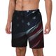 thumbnail image 1 of Balery American Flag Waving Print Bañador para hombre, shorts de playa de secado rápido con entrepierna y forro de compresión-XX-Large, 1 of 6