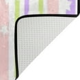 thumbnail image 4 of Coolnut Lightweight Soft Area Rugs 63 x 48 in, Unicorns and Rainbow Stars Floor Mat for Kids Playing Room Hardwood Floor Living Room Nursery Rugs, 5'3" x 4', 4 of 6