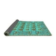 thumbnail image 2 of Ahgly Company Indoor Rectangle Persian Turquoise Blue Traditional Area Rugs, 5' x 8', 2 of 4