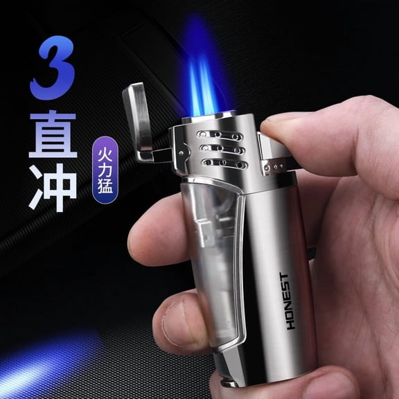 Bbsisgo Butane Torch Lighter, Windproof, Multi Functional and Multi Scenario Applications.,白镍拉丝