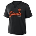 thumbnail image 2 of Women's Fanatics Black San Francisco Giants Fan Fave Stadium Slub Boxy T-Shirt, 2 of 5