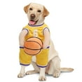 thumbnail image 5 of Dog Basketball Costume with Ball Dog Basketball Apparel Pet Outfit Halloween Dog Dress up Attire, 5 of 7