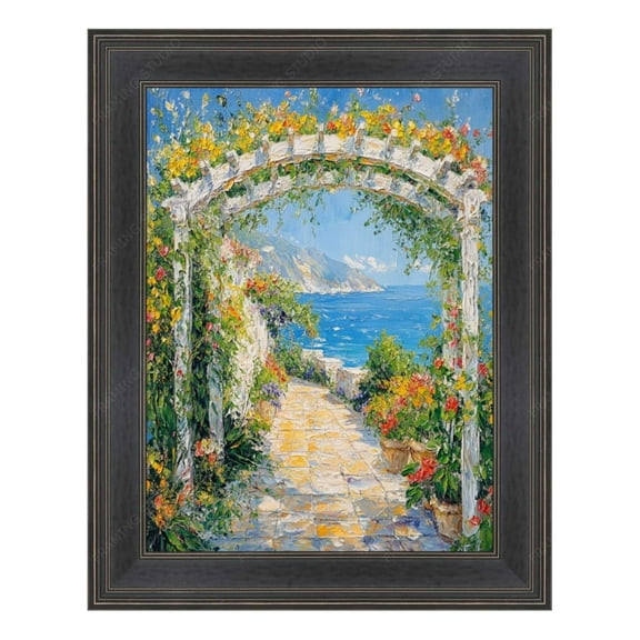 Black Hammered Flat Picture Frame 30x30 frame