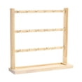 thumbnail image 1 of Expositor de pendientes de madera, expositor de joyas, soporte para pendientes de mostrador 3 niveles, 1 of 9