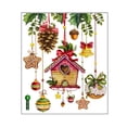thumbnail image 1 of RKSTN Fall Decorations for Home Christmas Tree Bell Snowflake Hand-Painted Christmas Wall Sticker Living Room Decoration Wall Paste Self-Adhesive Wall Decorations, 1 of 8