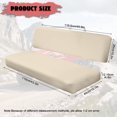 thumbnail image 7 of Uorisanigo Beige UTV Front Bench Seat Cover Dustproof Mule Seat Cover Cushion with Elastic Band UTV Padded Protector Compatible with Kawasaki Mule 4000 2009-2025, 7 of 7