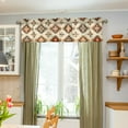 thumbnail image 3 of Yayeee Kitchen Valance Rod Pocket 54" x 18" Living Room Window Curtain, Geometric Designs, 3 of 6