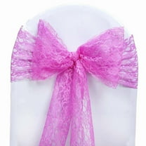 BalsaCircle 5 Lace Chair Sashes Bows Ties Fuchsia