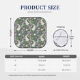 thumbnail image 3 of Daiia Retro Bunny Floral 2PCS Car Windshield Sun Shade, Foldable Sun Shield for Car Front Window, Auto Sun Blocker Visor Protector Universal for Truck SUV Pickup-Large, 3 of 7