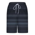 thumbnail image 5 of Aobny with Liner Men's Shorts Board Striped Bottom Big & Tall Slim Casual Fashion Clothing,Gray,L, 5 of 6