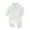 White, variant on Hresadio Baby Boy Baptism Long Sleeve Christening Outfits Romper , White/Sizes Newborn-18 Months