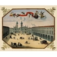 thumbnail image 2 of Blaeu 14x12 White Modern Wood Framed Museum Art Print Titled - Turin Panoramic Italy - Blaeu 1682, 2 of 4