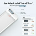thumbnail image 7 of iDiskk Cell Phone Lock Case with Timer Portable & Compatible for iPhone & Android Self-Control Lockbox Timer to Help Focus Back Translucent 1-Pack, 7 of 7