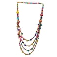 thumbnail image 4 of bohemio con multicolores Gargantilla con de madera Joyería de múltiples capas Retro Durable para damas Regalo hecho a, 4 of 9