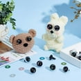 thumbnail image 4 of 30 pares de ojos de seguridad en forma de estrella de 18 mm para crochet, 10 colores, ojos de resina con purpurina 3D para manualidades, con arandelas, ojos de plástico para amigurumi., 4 of 9