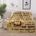 thumbnail image 2 of Anniversary Birthday Gift for Her Wife Gifts from Husband Romantic I Love You Weeding Gift for Women to My Wife Super Soft Flannel Throw Blankets for Christmas Valentines Mothers Day, 2 of 6