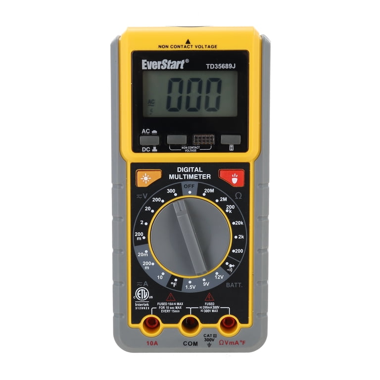 EverStart Professional CAT 3 300 Volt Digital Multimeter - Walmart.com