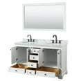 thumbnail image 4 of Wyndham Collection Wcs202060dcmunom58 Deborah 60" Free Standing Double Vanity Set - White, 4 of 7